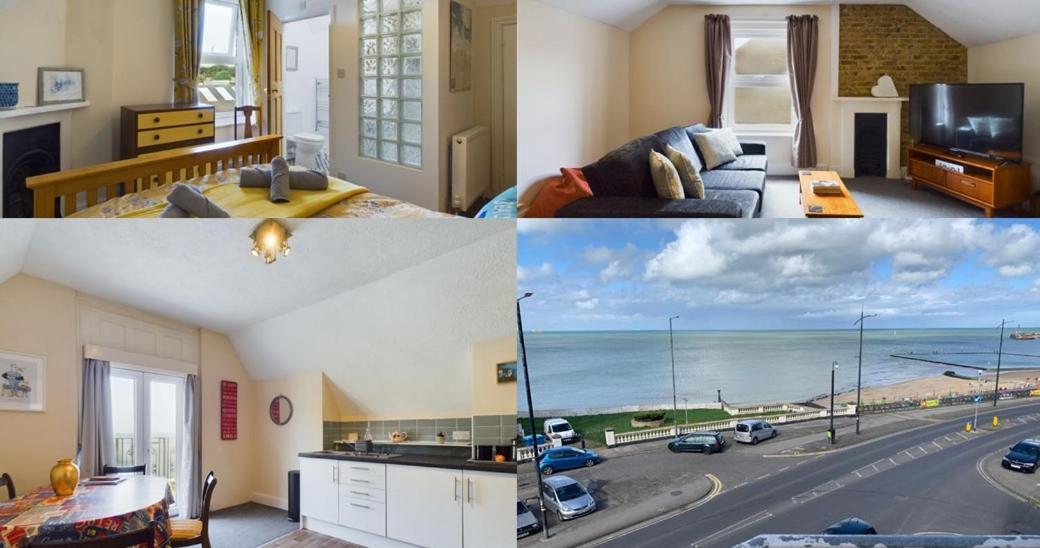 Flat, Amazing Balcony Sea View, Bike Store, With Sun Deck Margate Eksteriør bilde